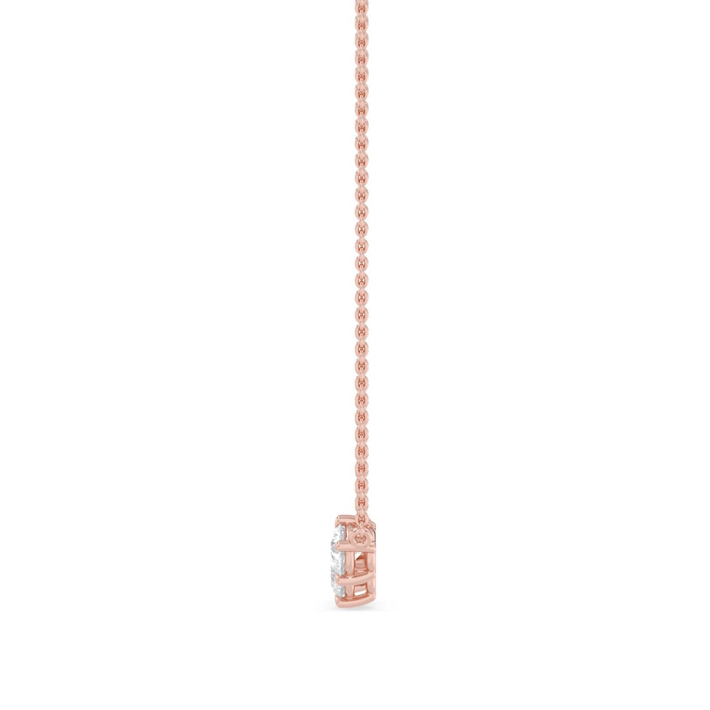 9K Rose Gold Lab Grown Diamond PENDANT 1.09 ctw P32697-1