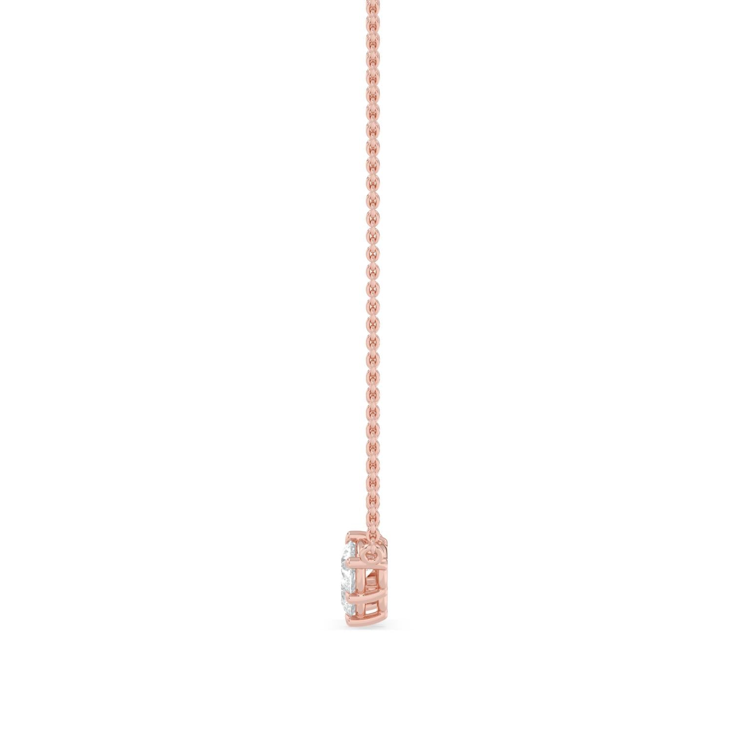 9K Rose Gold Lab Grown Diamond PENDANT 1.09 ctw P32697-1