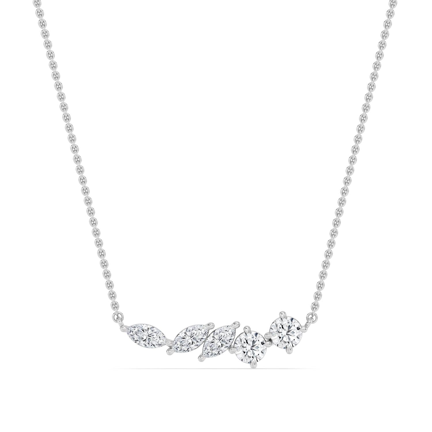 9K White Gold Lab Grown Diamond PENDANT 1.09 ctw P32697-1