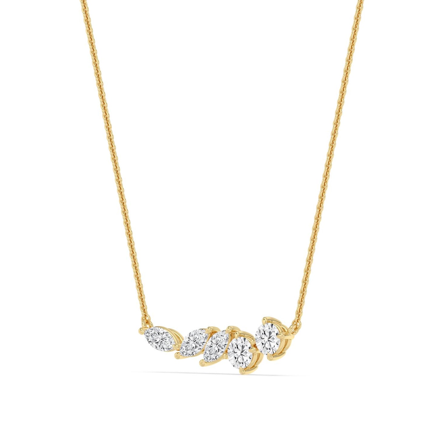 9K Yellow Gold Lab Grown Diamond PENDANT 1.09 ctw P32697-1