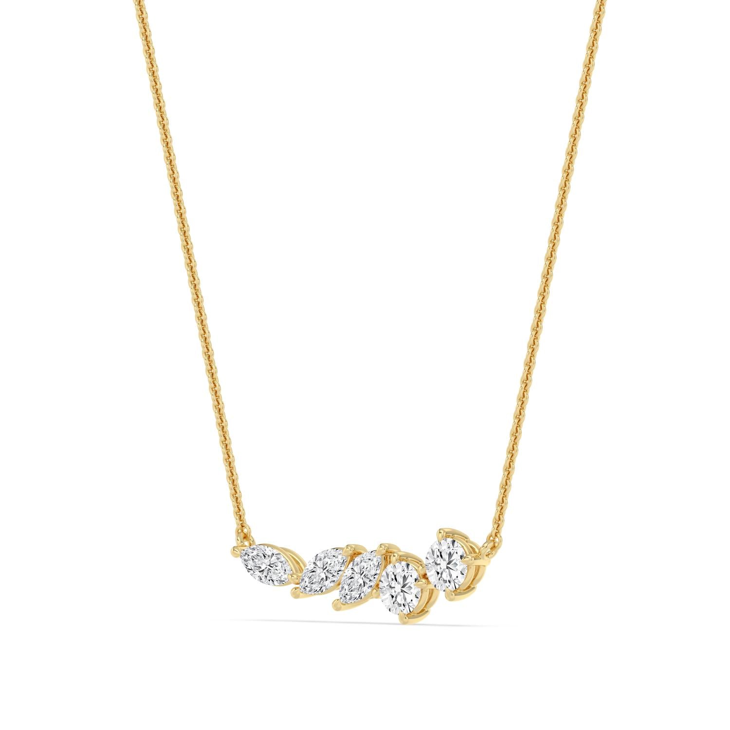 9K Yellow Gold Lab Grown Diamond PENDANT 1.09 ctw P32697-1