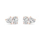 9K Rose Gold Lab Grown Diamond EARRINGS 2.77 ctw PSE210107OVHT-3