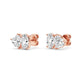 9K Rose Gold Lab Grown Diamond EARRINGS 2.77 ctw PSE210107OVHT-3