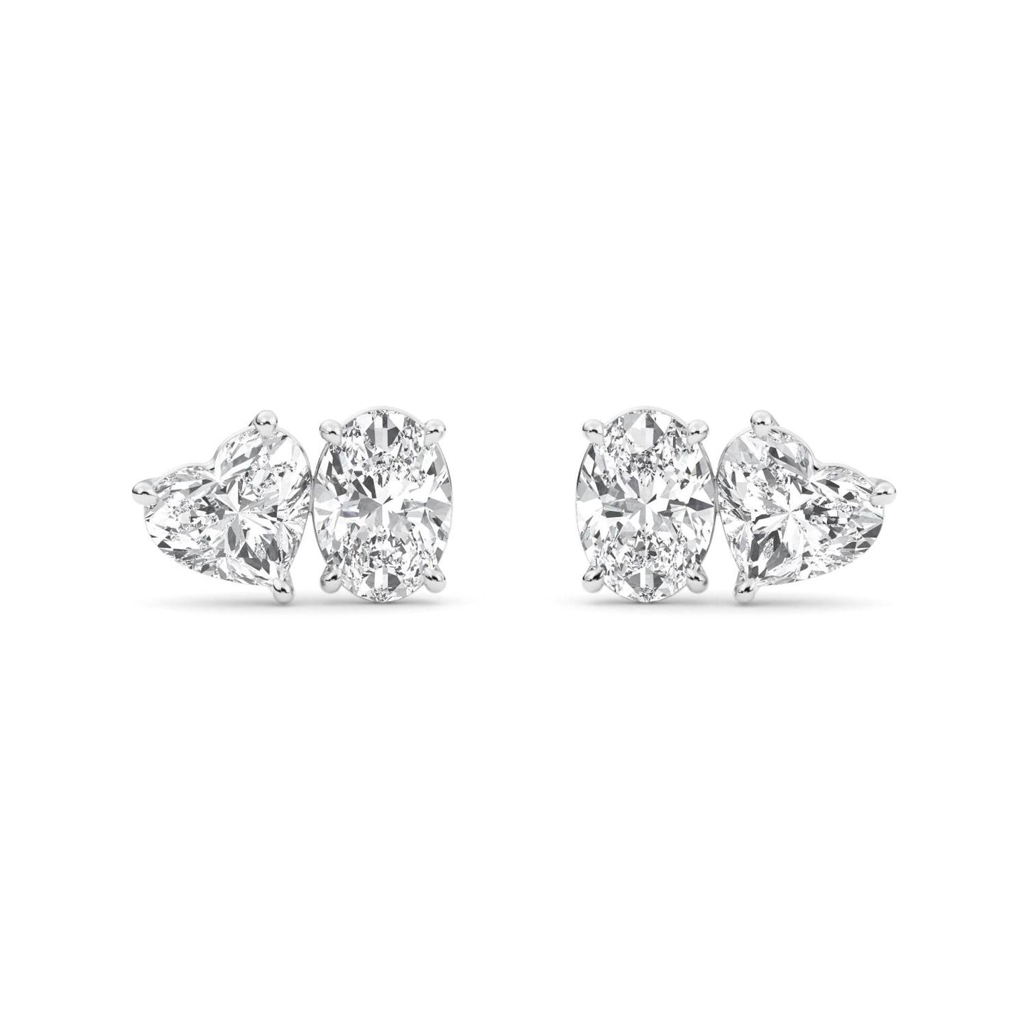 9K White Gold Lab Grown Diamond EARRINGS 2.77 ctw PSE210107OVHT-3