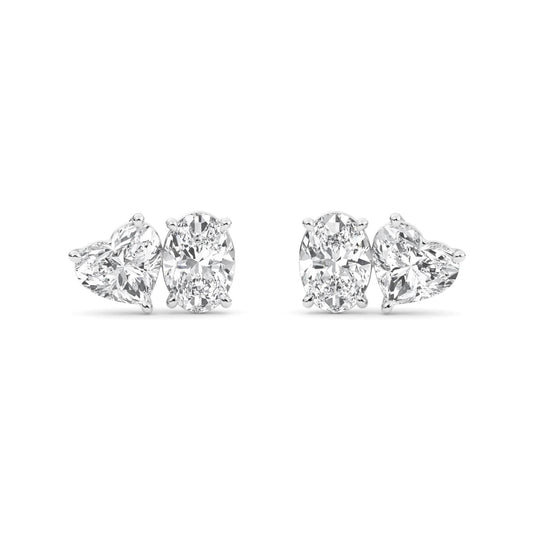 9K White Gold Lab Grown Diamond EARRINGS 2.77 ctw PSE210107OVHT-3