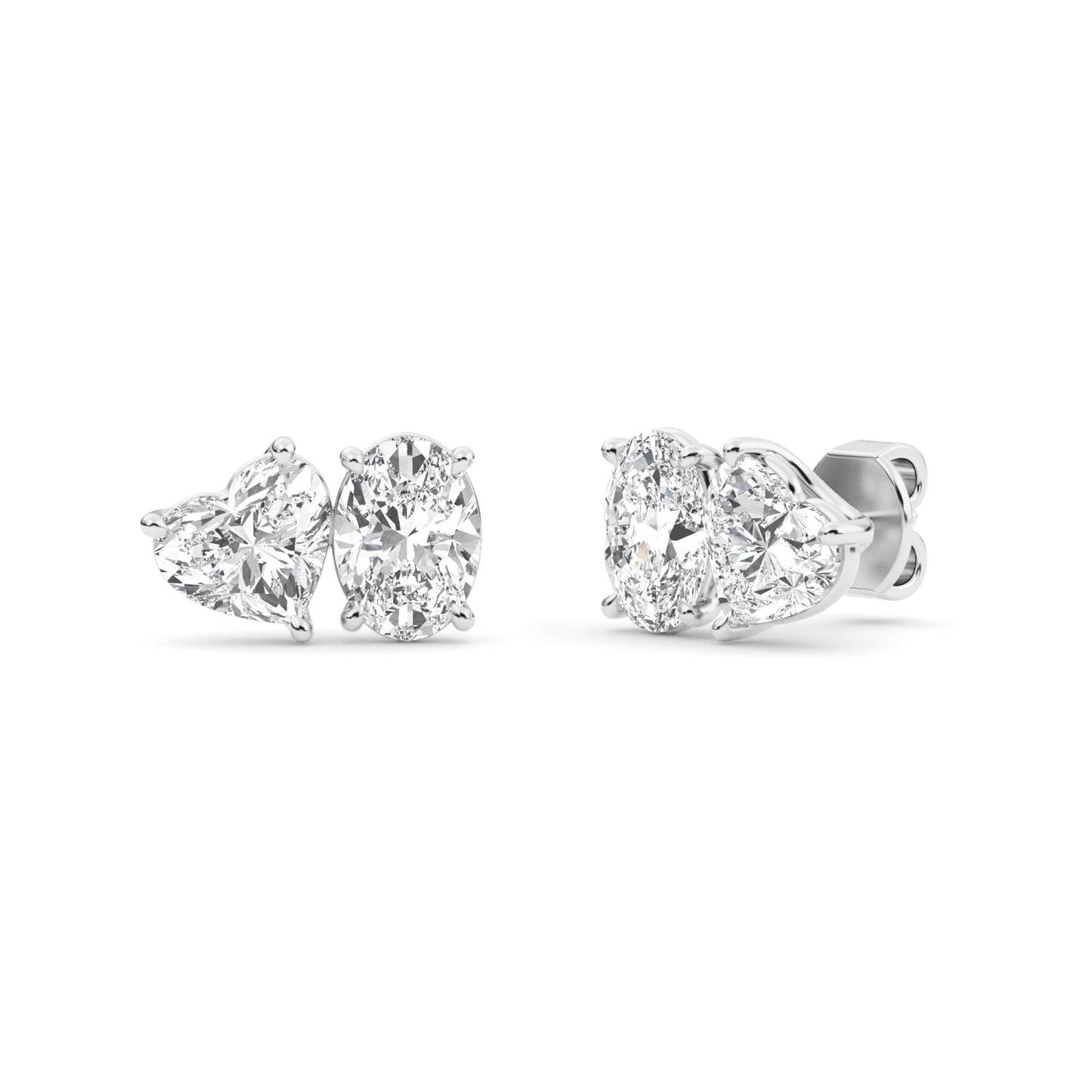 9K White Gold Lab Grown Diamond EARRINGS 2.77 ctw PSE210107OVHT-3