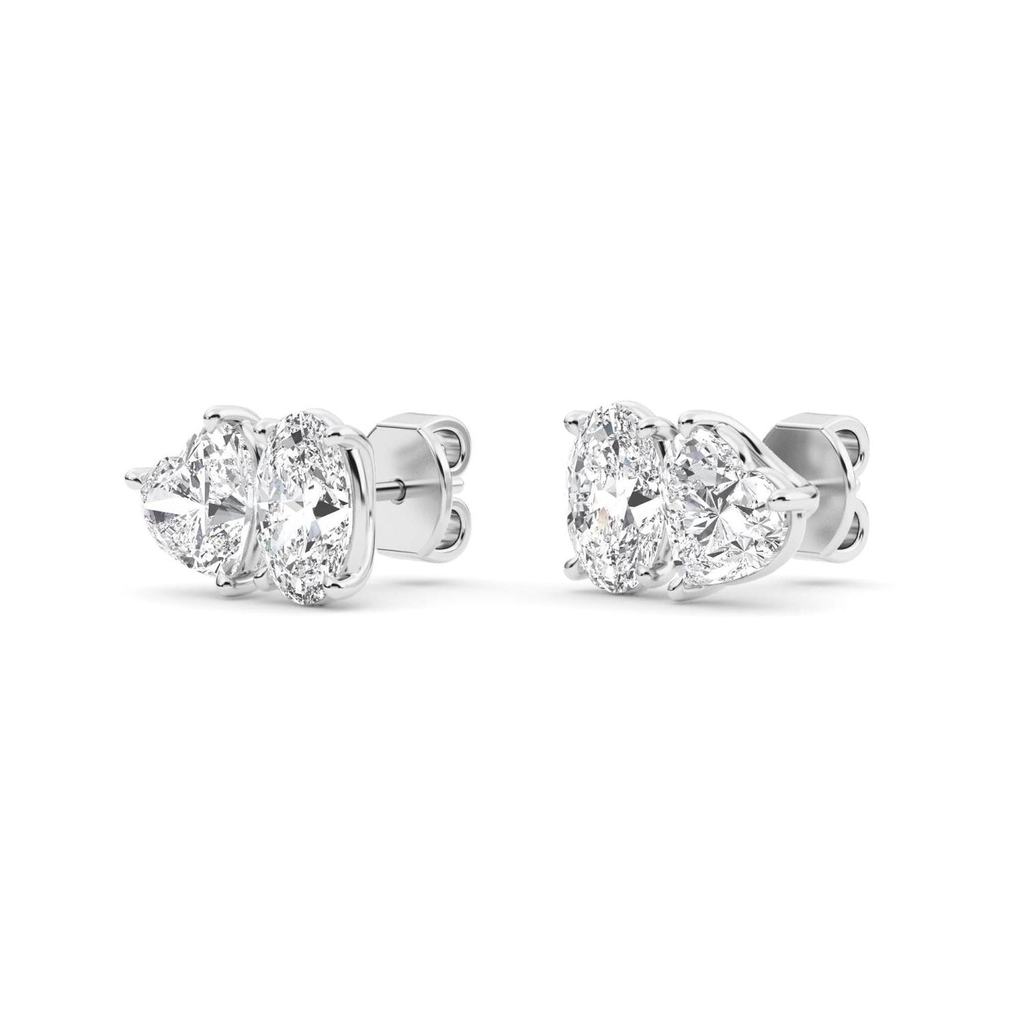 9K White Gold Lab Grown Diamond EARRINGS 2.77 ctw PSE210107OVHT-3
