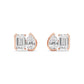 9K Rose Gold Lab Grown Diamond EARRINGS 2.32 ctw PSE210112EMPE-2.33CT