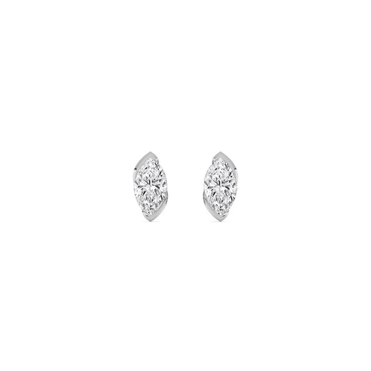9K White Gold Lab Grown Diamond EARRINGS 1.41 ctw PSE210197MQ-1.50CT