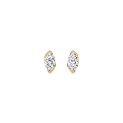 9K Yellow Gold Lab Grown Diamond EARRINGS 1.41 ctw PSE210197MQ-1.50CT