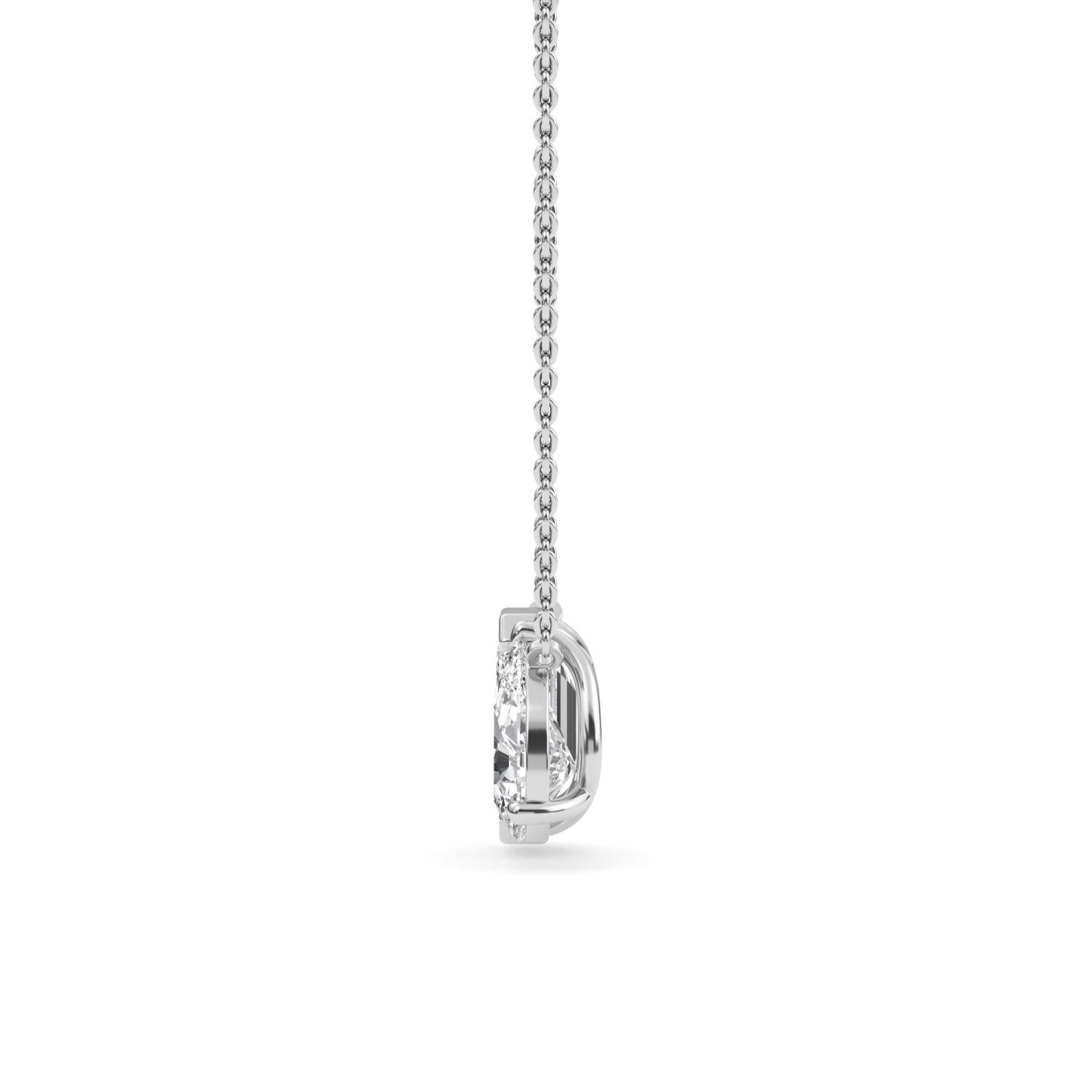 9K White Gold Lab Grown Diamond PENDENT SET 3.04 ctw PSP210114EMPE-3