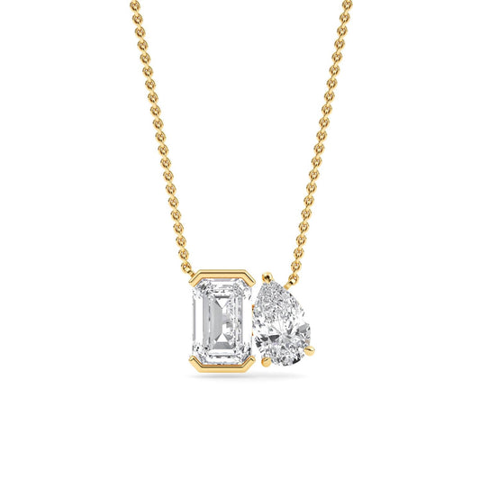 9K Yellow Gold Lab Grown Diamond PENDENT SET 3.04 ctw PSP210114EMPE-3