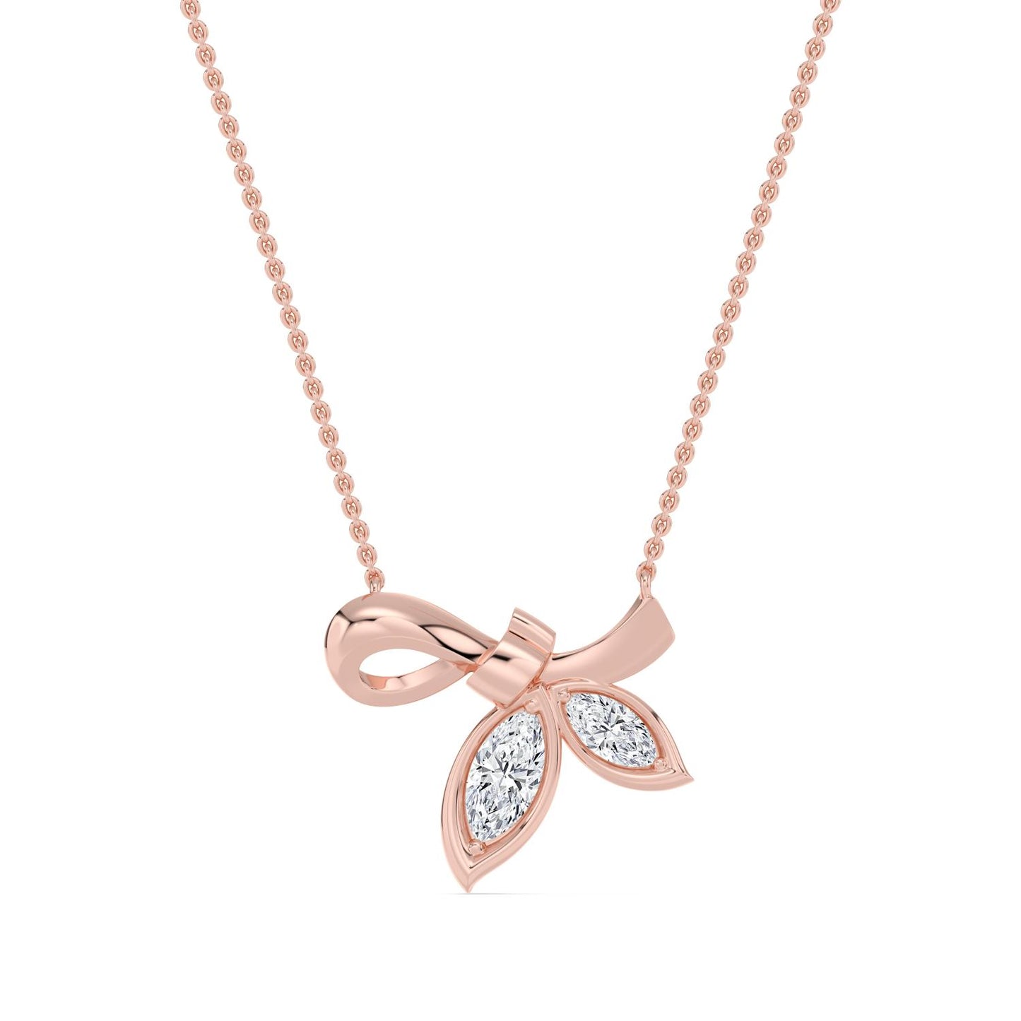 9K Rose Gold Lab Grown Diamond PENDANT 0.68 ctw PSP210148-0.63CT