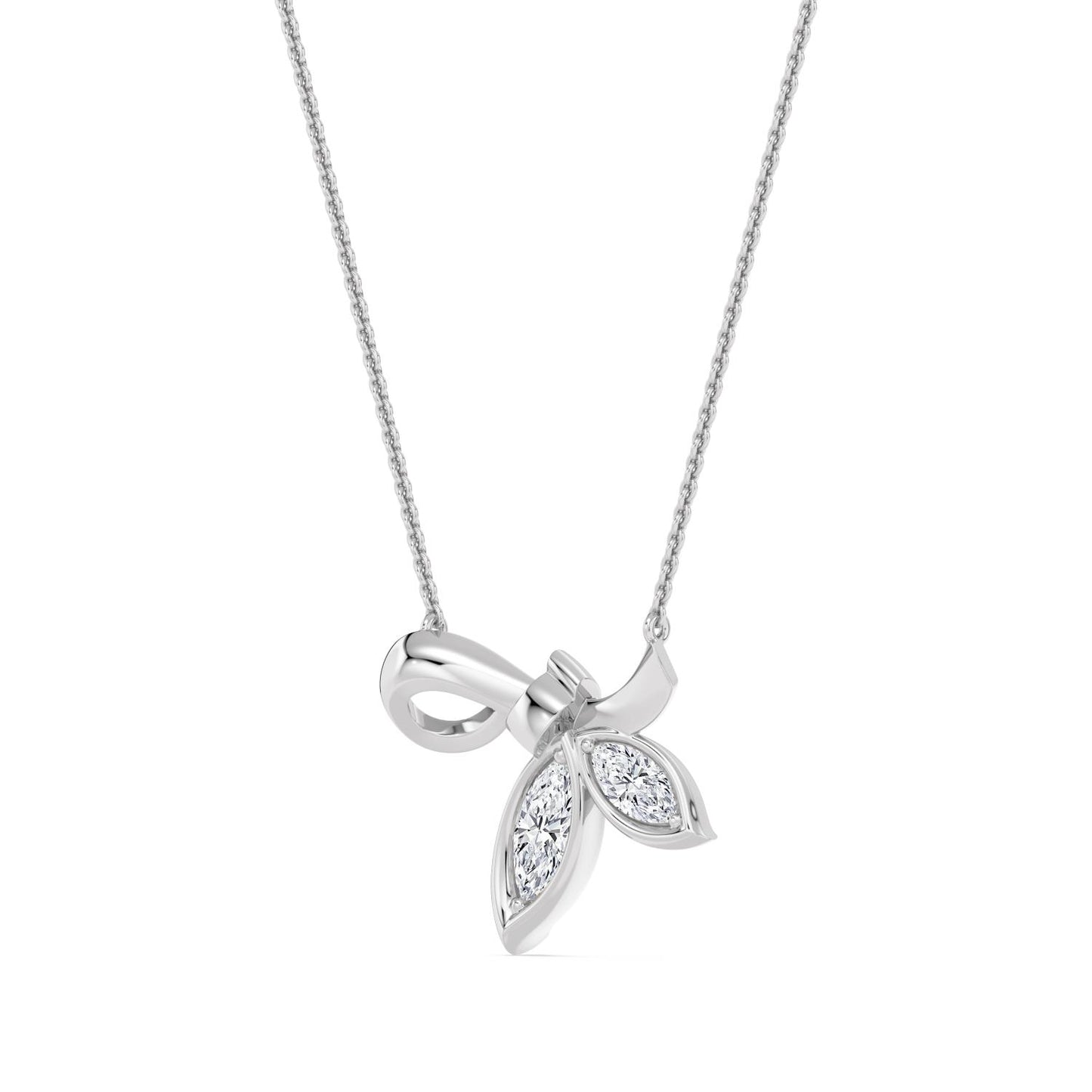 9K White Gold Lab Grown Diamond PENDANT 0.68 ctw PSP210148-0.63CT