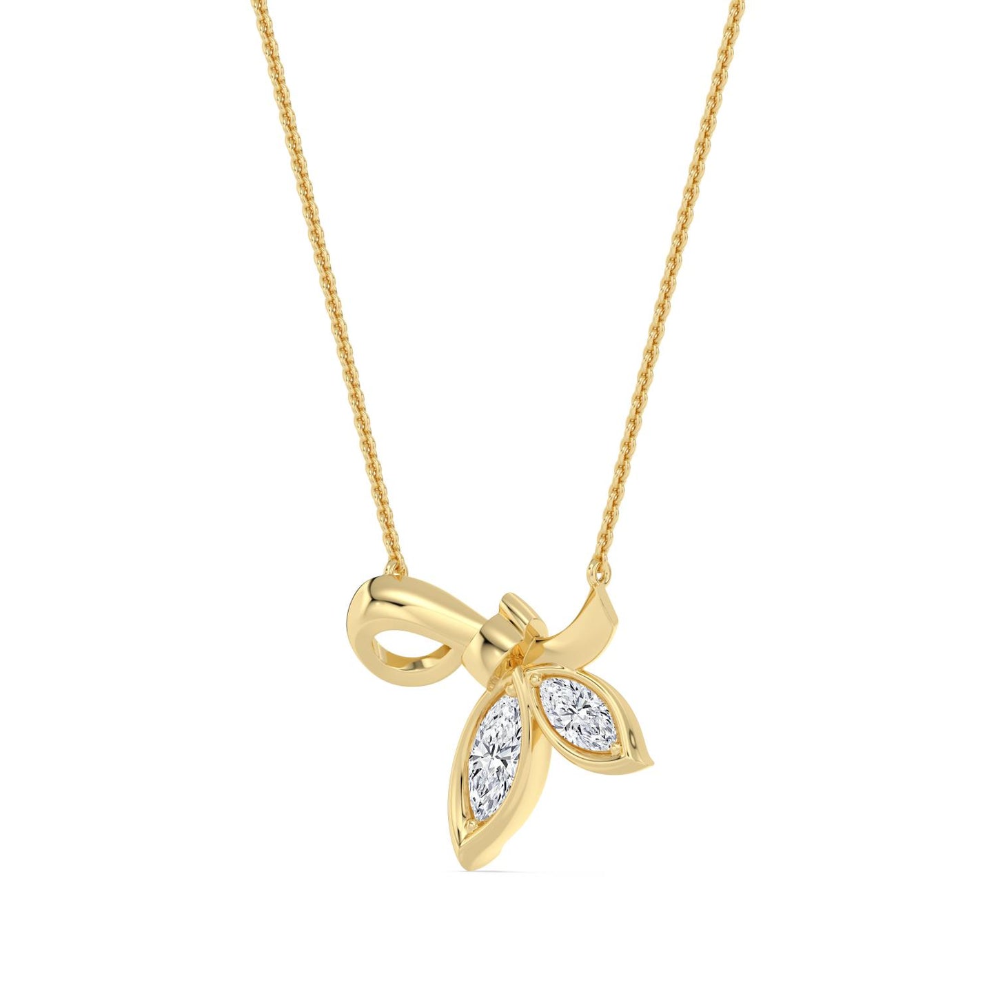 9K Yellow Gold Lab Grown Diamond PENDANT 0.68 ctw PSP210148-0.63CT