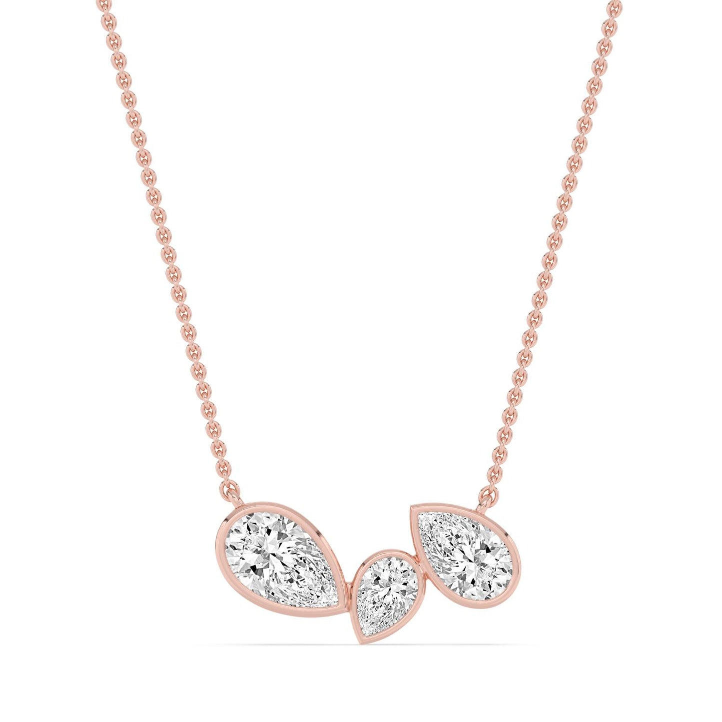 9K Rose Gold Lab Grown Diamond PENDANT 2.07 ctw PSP210193PE-2.10CT