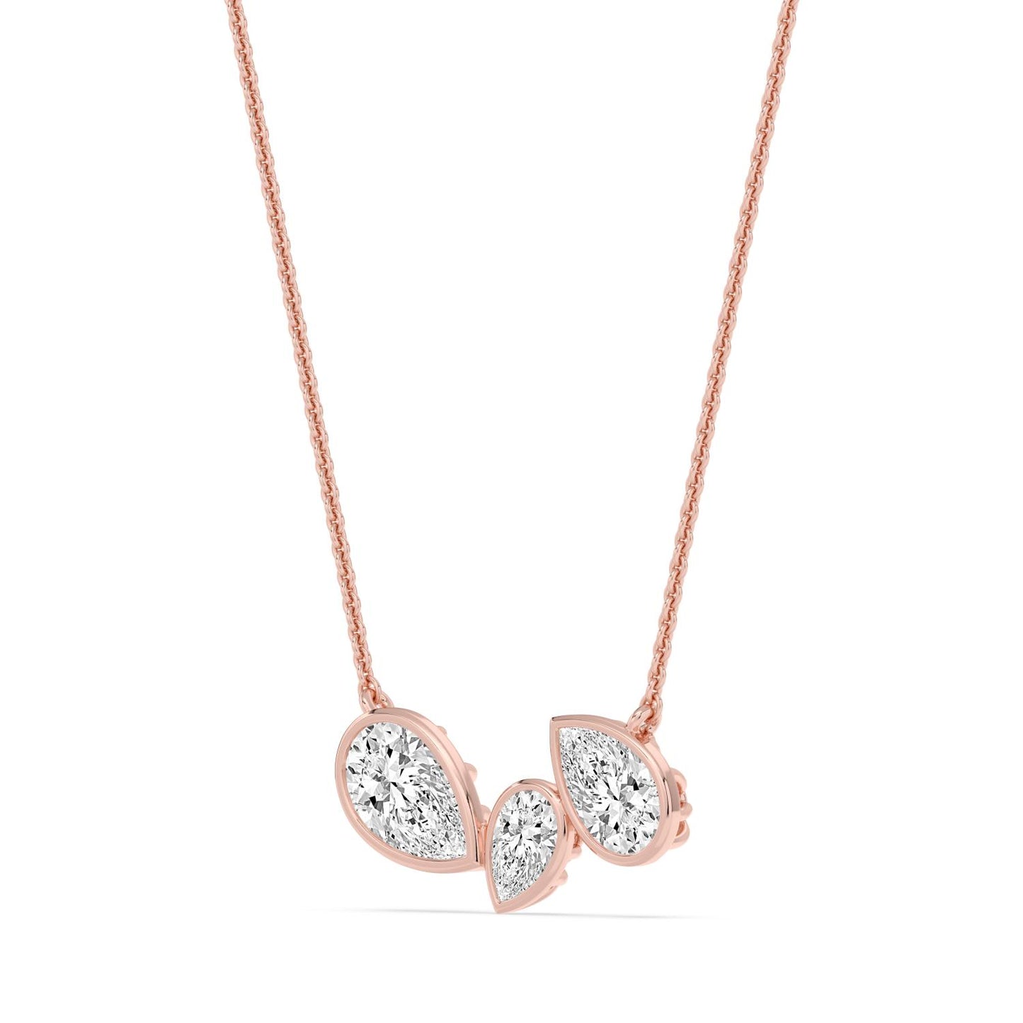 9K Rose Gold Lab Grown Diamond PENDANT 2.07 ctw PSP210193PE-2.10CT