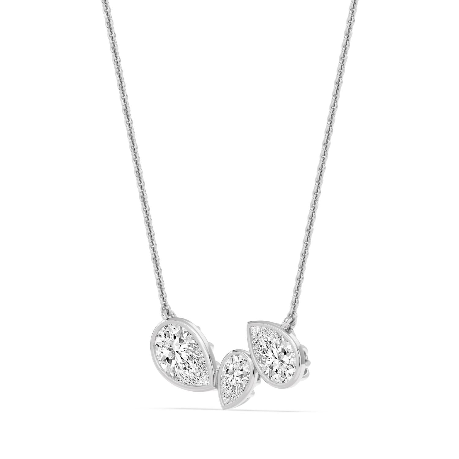 9K White Gold Lab Grown Diamond PENDANT 2.07 ctw PSP210193PE-2.10CT