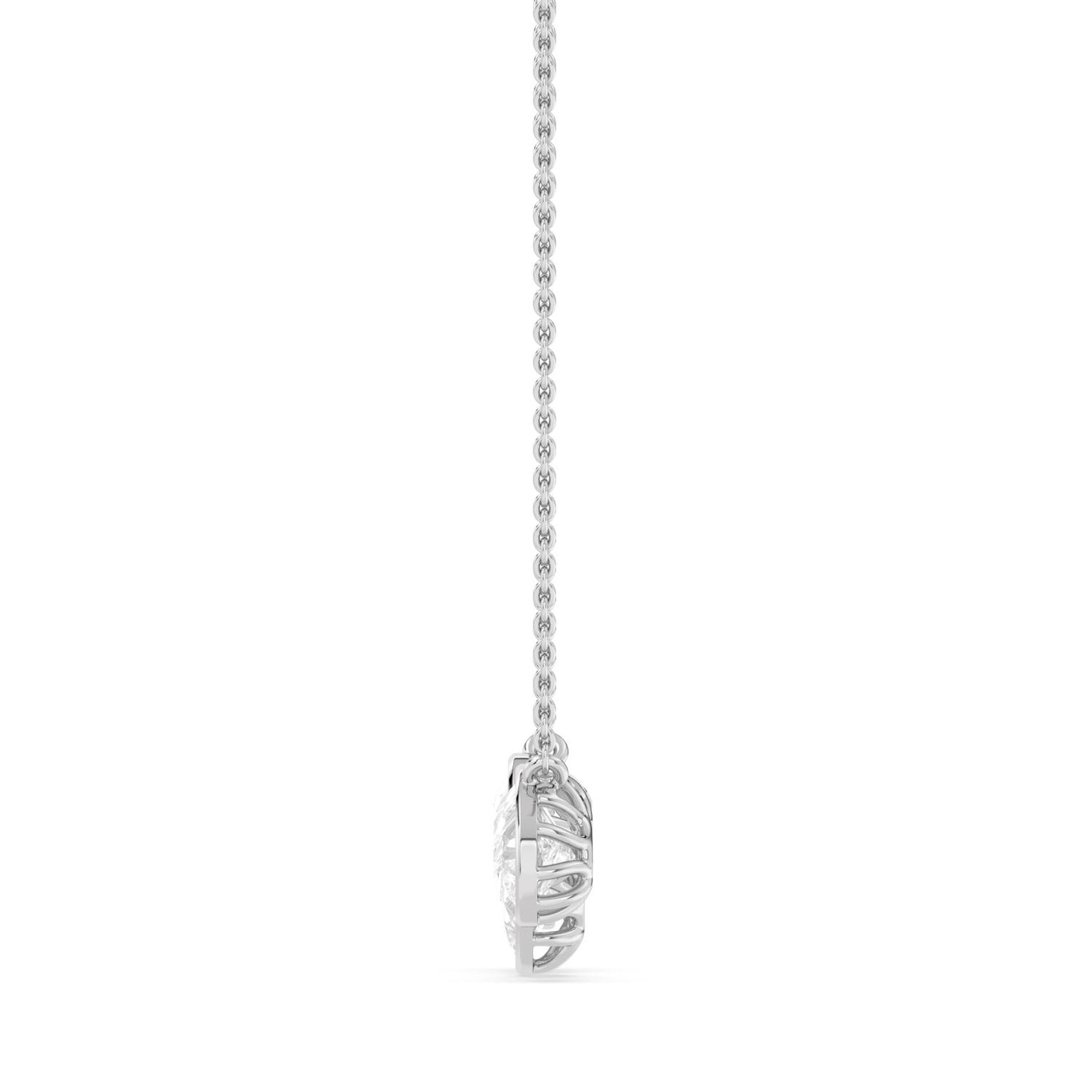 9K White Gold Lab Grown Diamond PENDANT 2.07 ctw PSP210193PE-2.10CT