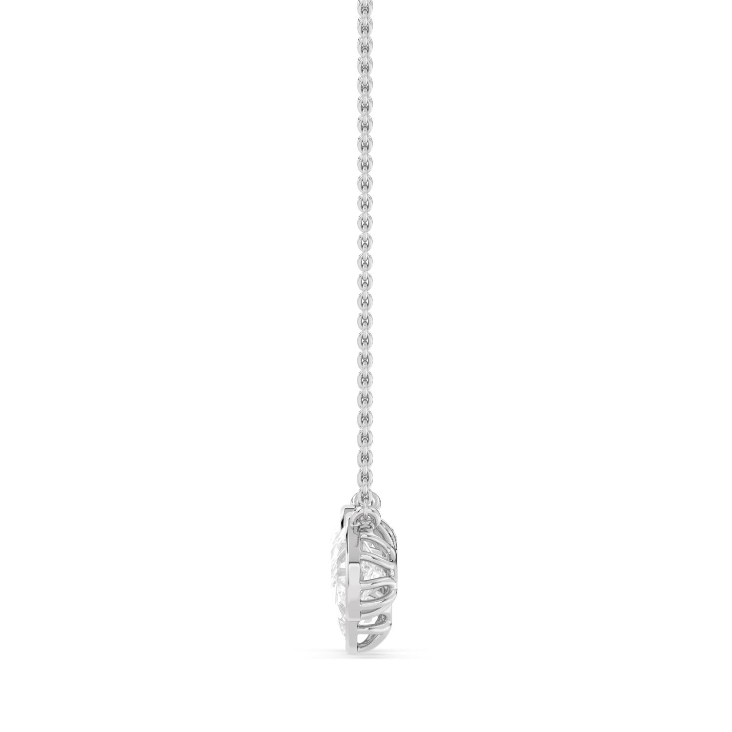 9K White Gold Lab Grown Diamond PENDANT 2.07 ctw PSP210193PE-2.10CT