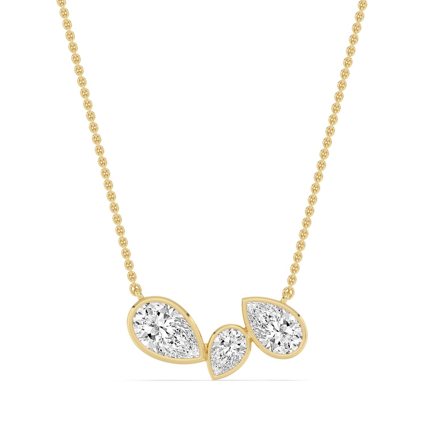 9K Yellow Gold Lab Grown Diamond PENDANT 2.07 ctw PSP210193PE-2.10CT