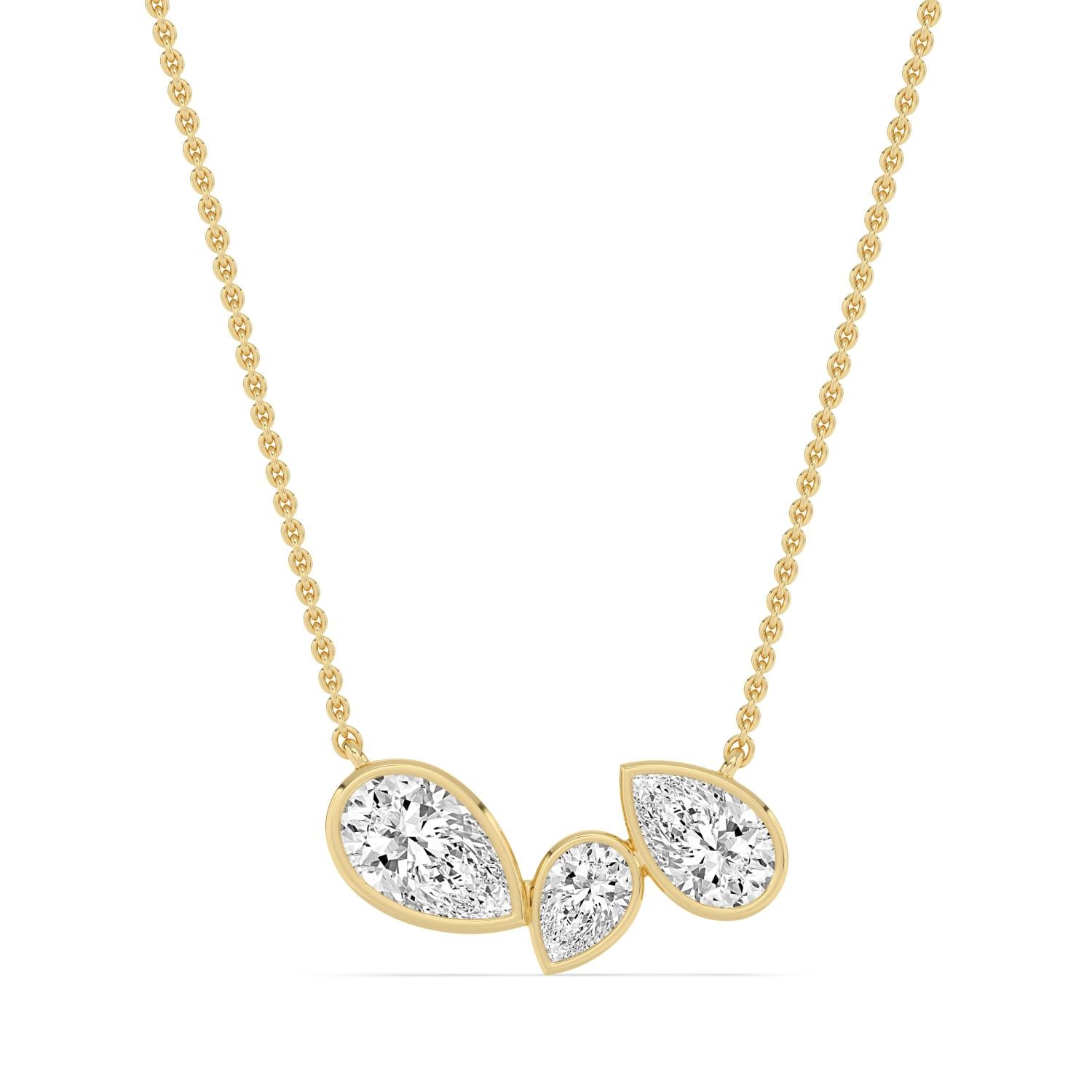 9K Yellow Gold Lab Grown Diamond PENDANT 2.07 ctw PSP210193PE-2.10CT