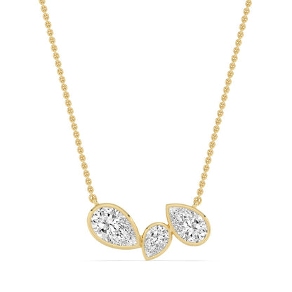 9K Yellow Gold Lab Grown Diamond PENDANT 2.07 ctw PSP210193PE-2.10CT