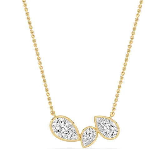 9K Yellow Gold Lab Grown Diamond PENDANT 2.07 ctw PSP210193PE-2.10CT
