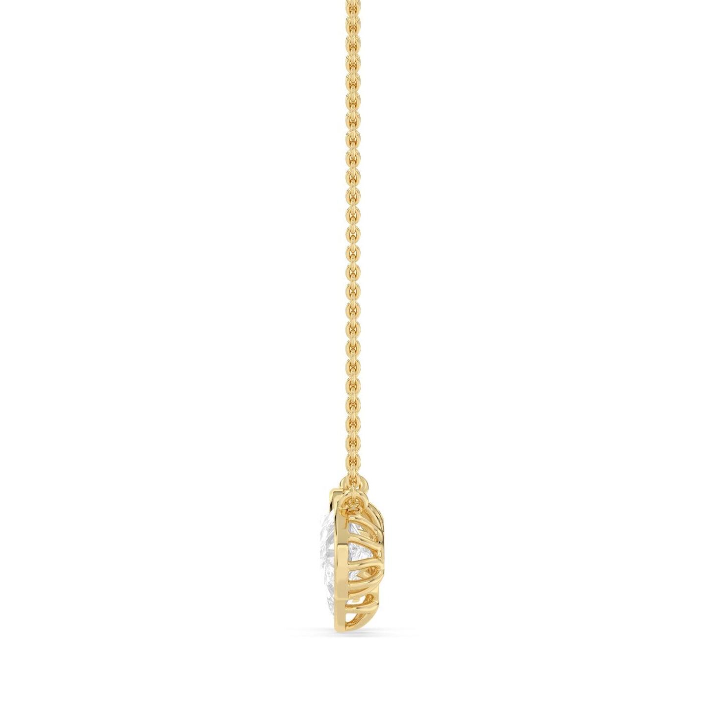9K Yellow Gold Lab Grown Diamond PENDANT 2.07 ctw PSP210193PE-2.10CT