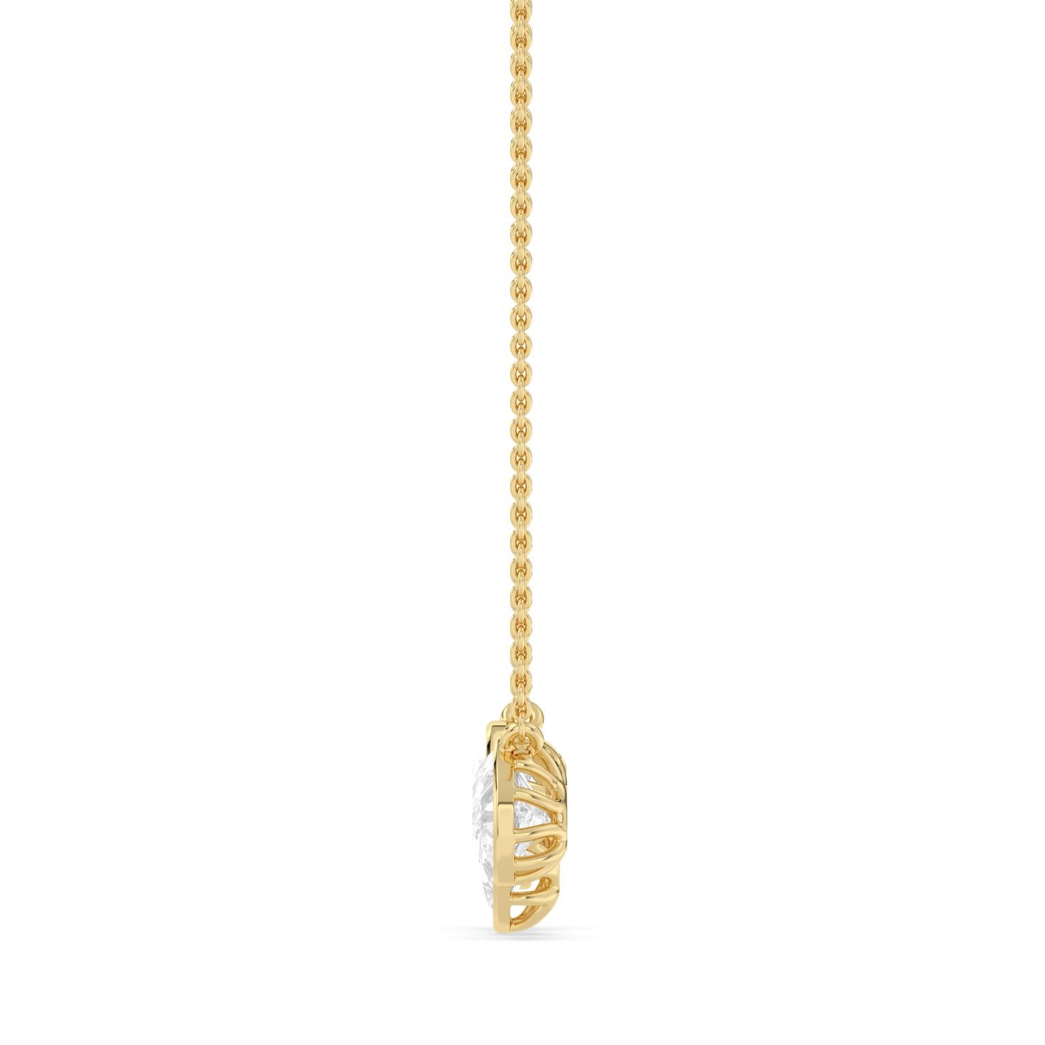 9K Yellow Gold Lab Grown Diamond PENDANT 2.07 ctw PSP210193PE-2.10CT