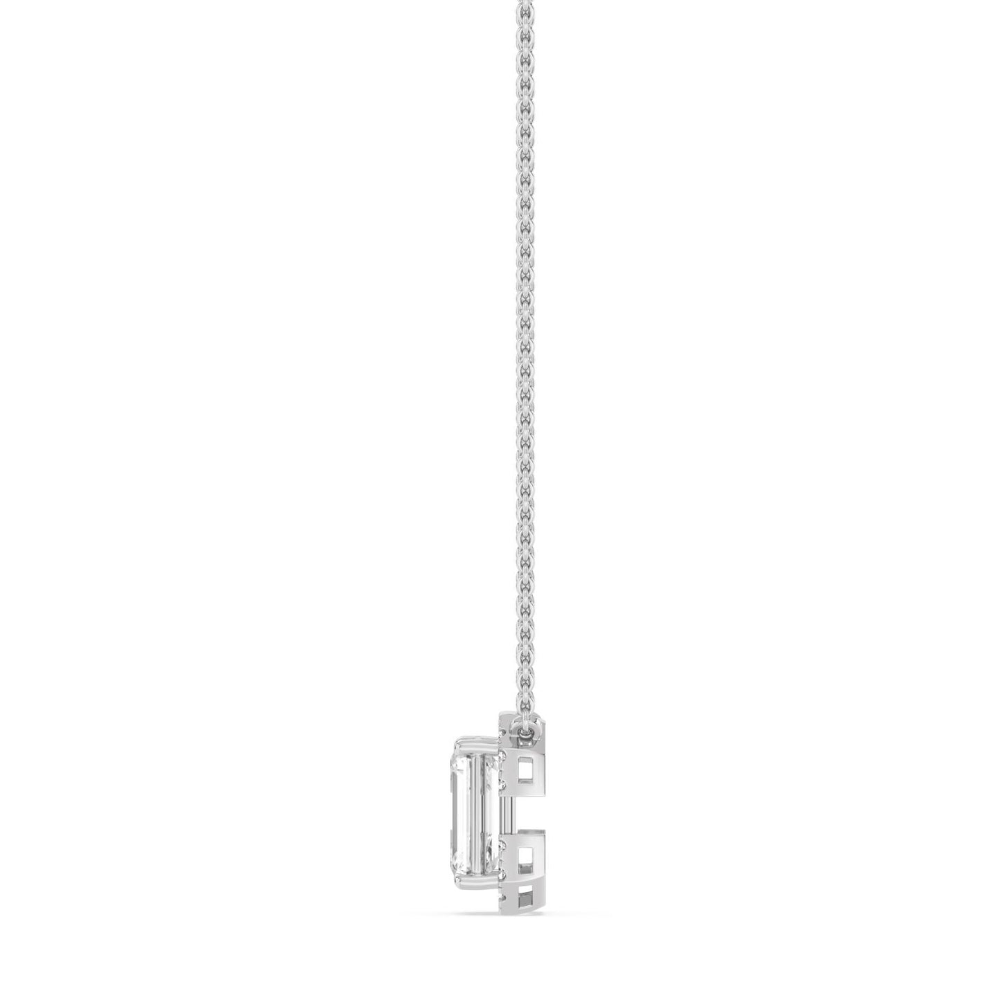 9K White Gold Lab Grown Diamond PENDANT 1.61 ctw PSP210206EM-1.50CT