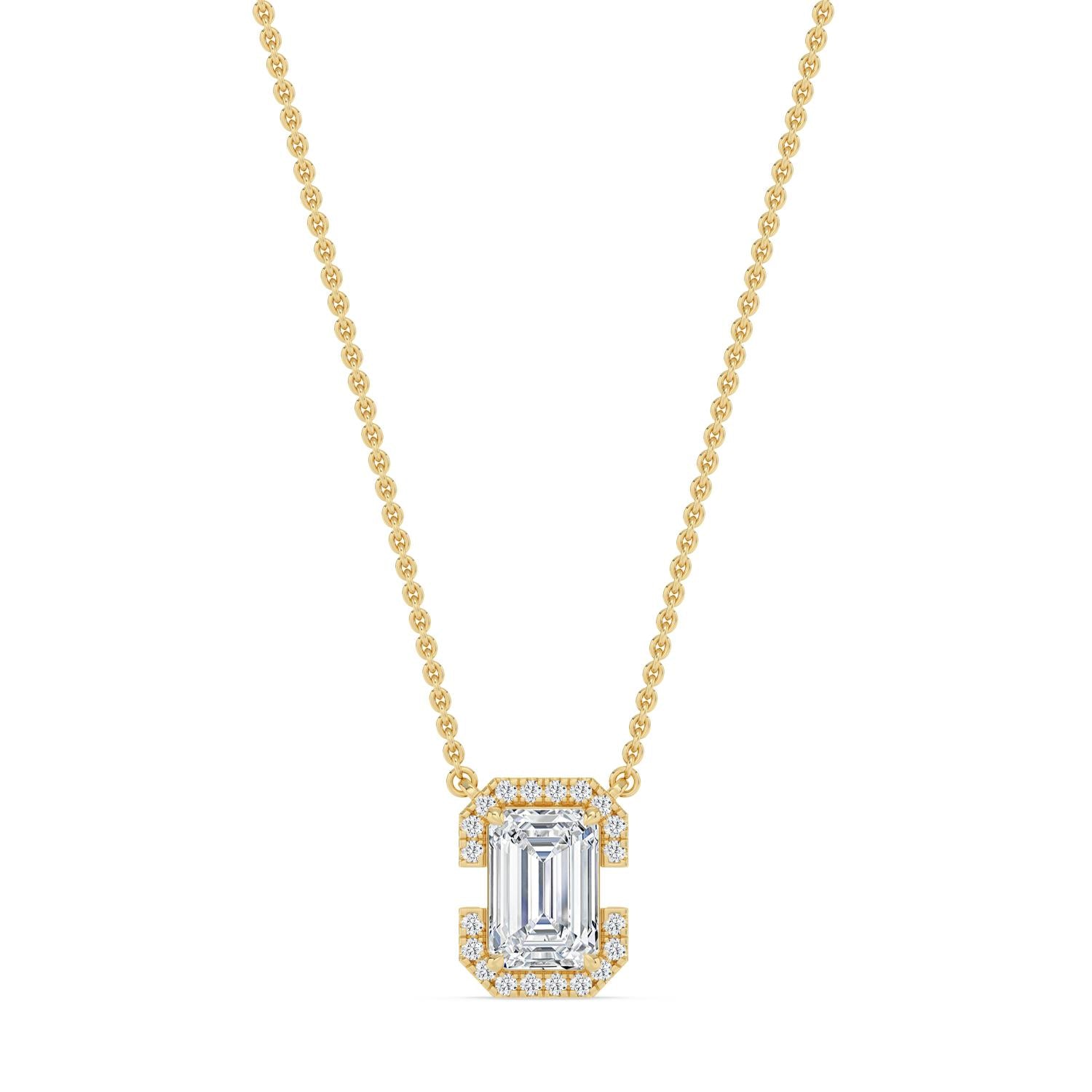 9K Yellow Gold Lab Grown Diamond PENDANT 1.61 ctw PSP210206EM-1.50CT