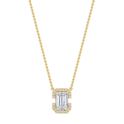 9K Yellow Gold Lab Grown Diamond PENDANT 1.61 ctw PSP210206EM-1.50CT