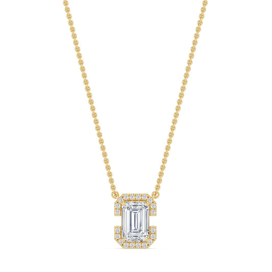 9K Yellow Gold Lab Grown Diamond PENDANT 1.61 ctw PSP210206EM-1.50CT