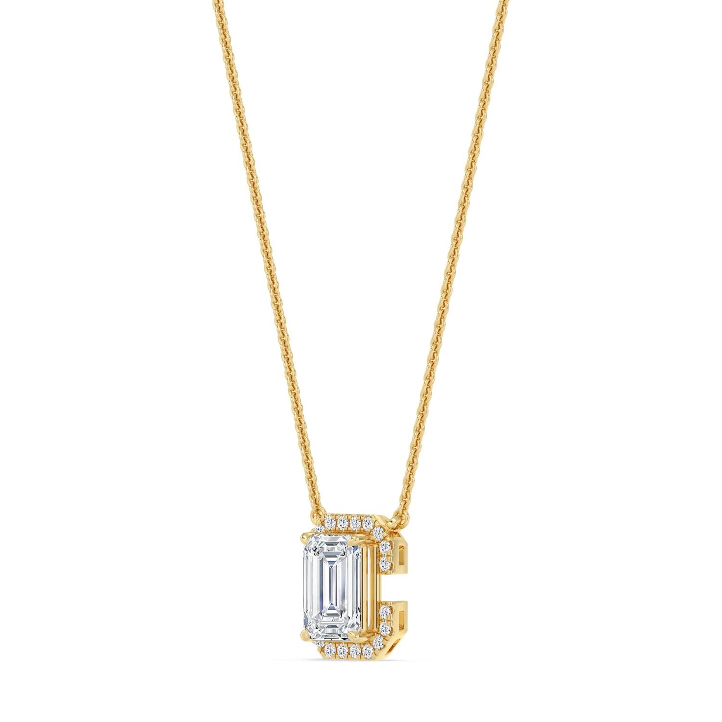 9K Yellow Gold Lab Grown Diamond PENDANT 1.61 ctw PSP210206EM-1.50CT