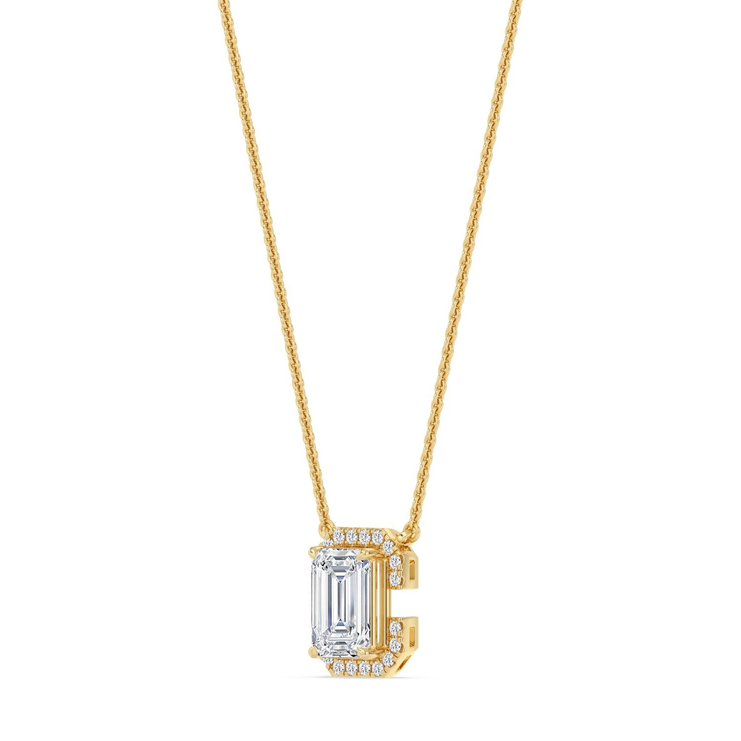 9K Yellow Gold Lab Grown Diamond PENDANT 1.61 ctw PSP210206EM-1.50CT