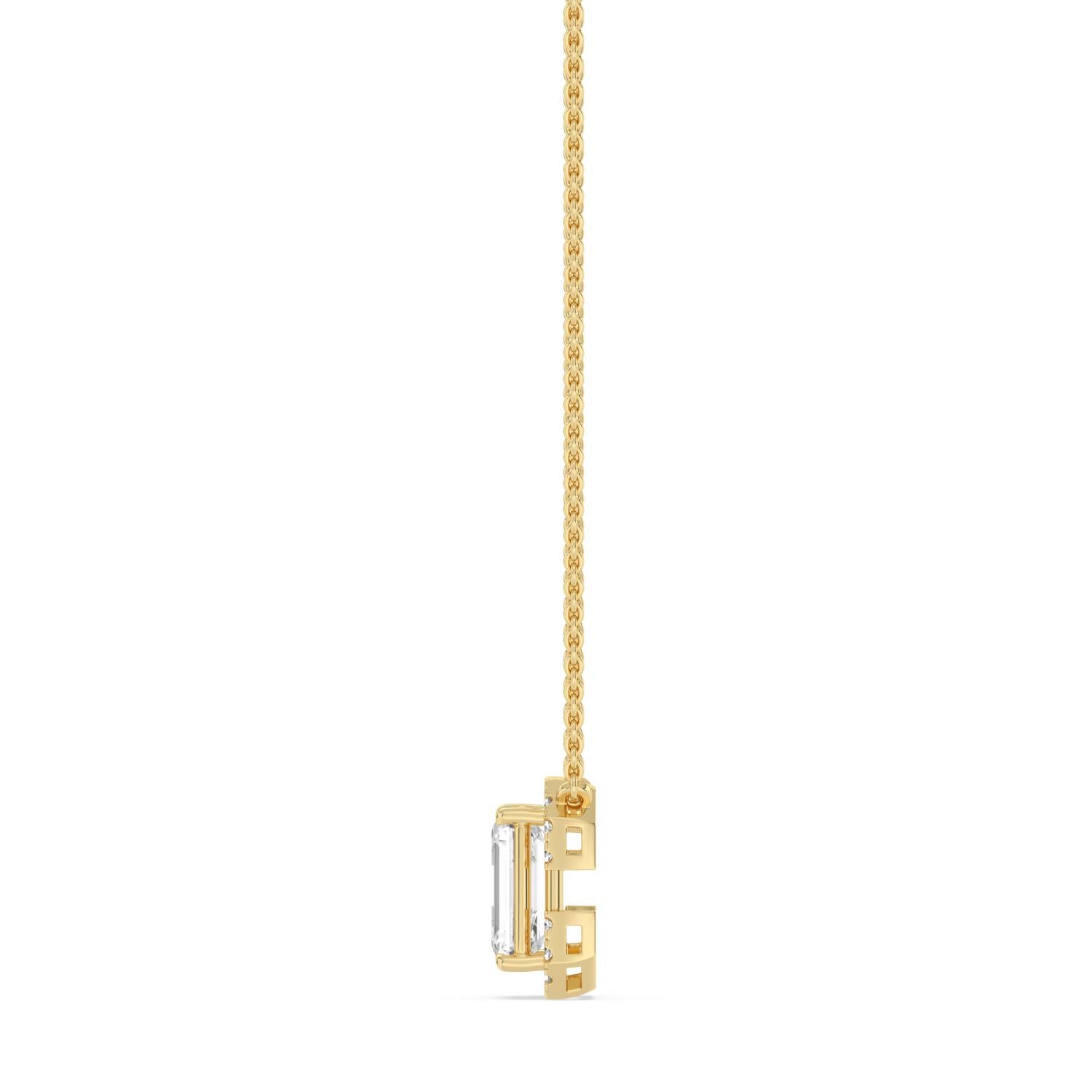 9K Yellow Gold Lab Grown Diamond PENDANT 1.61 ctw PSP210206EM-1.50CT