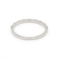 9k White Gold Lab Grown Diamond With Blue Sapphire Stone Stackable Ring R54041-0.10CT