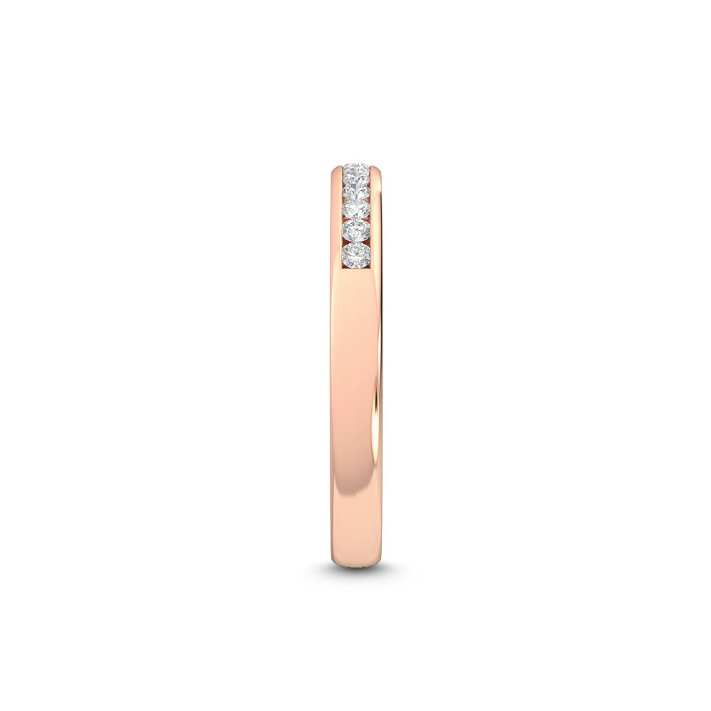 9k Rose Gold 0.15 ct. tw. Lab Grown Diamond Stackable Diamond Ring R54536-0.15CT