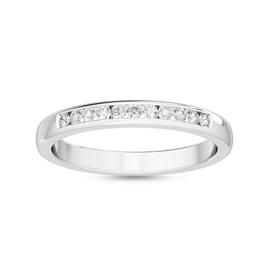 9k White Gold 0.15 ct. tw. Lab Grown Diamond Stackable Diamond Ring R54536-0.15CT