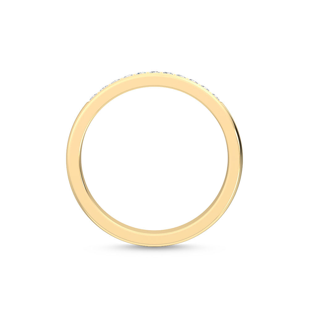 9K Yellow Gold 0.15 ct. tw. Lab Grown Diamond Stackable Diamond Ring R54536-0.15CT