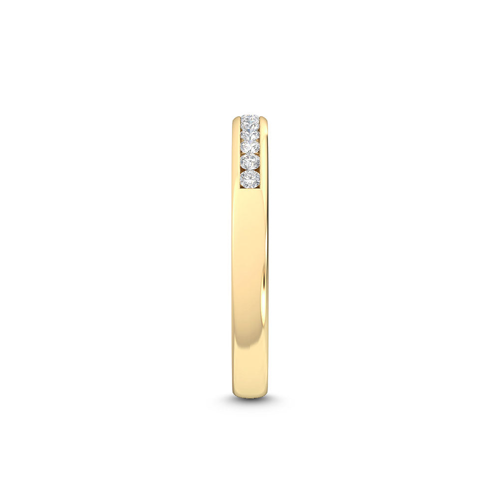 9K Yellow Gold 0.15 ct. tw. Lab Grown Diamond Stackable Diamond Ring R54536-0.15CT