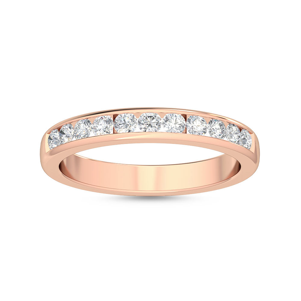 9k Rose Gold 0.30 ct. tw. Lab Grown Diamond Stackable Diamond Ring R54538-0.33CT