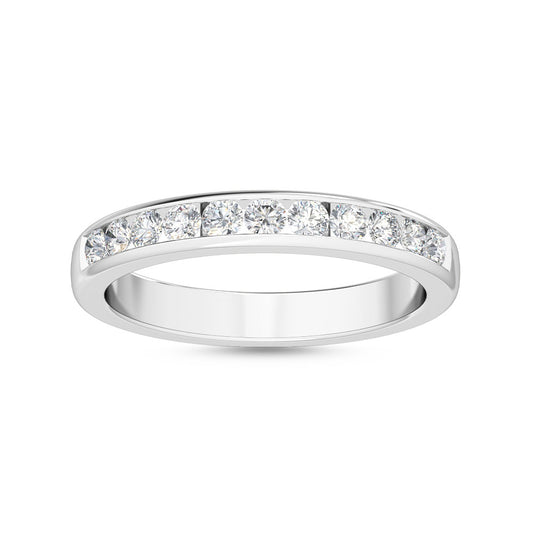 9k White Gold 0.30 ct. tw. Lab Grown Diamond Stackable Diamond Ring R54538-0.33CT