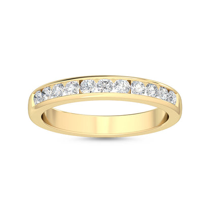 9K Yellow Gold 0.30 ct. tw. Lab Grown Diamond Stackable Diamond Ring R54538-0.33CT