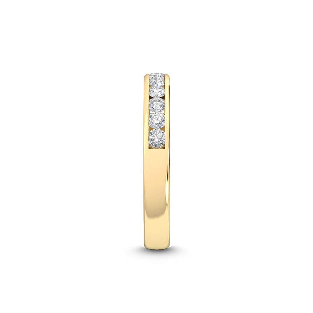 9K Yellow Gold 0.30 ct. tw. Lab Grown Diamond Stackable Diamond Ring R54538-0.33CT