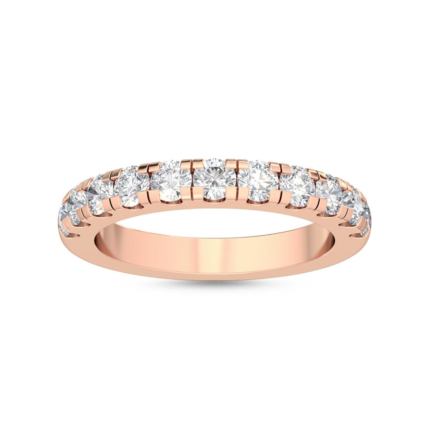 9K Rose Gold Lab Grown Diamond RING 1.00 ctw R54547BND-1