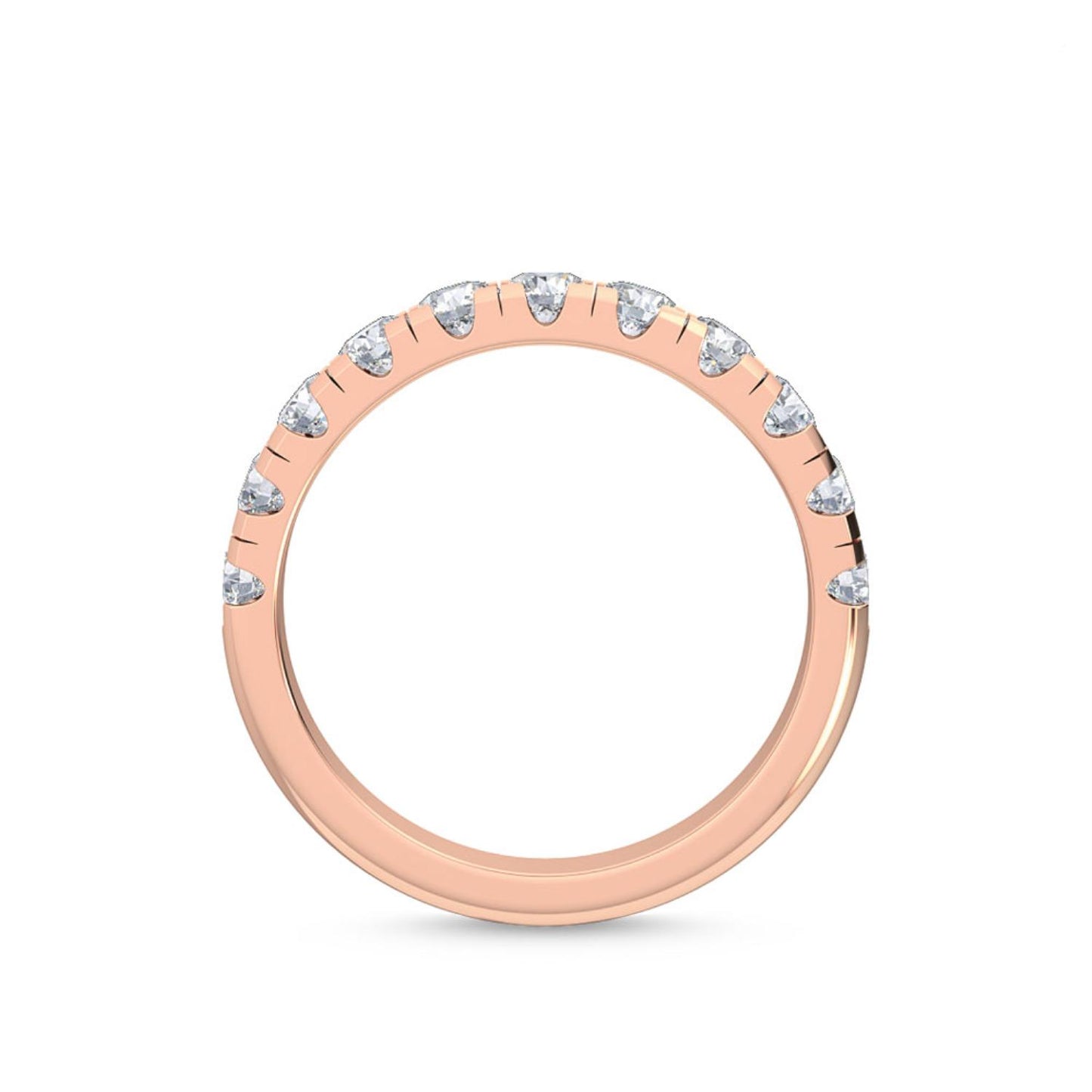 9K Rose Gold Lab Grown Diamond RING 1.00 ctw R54547BND-1