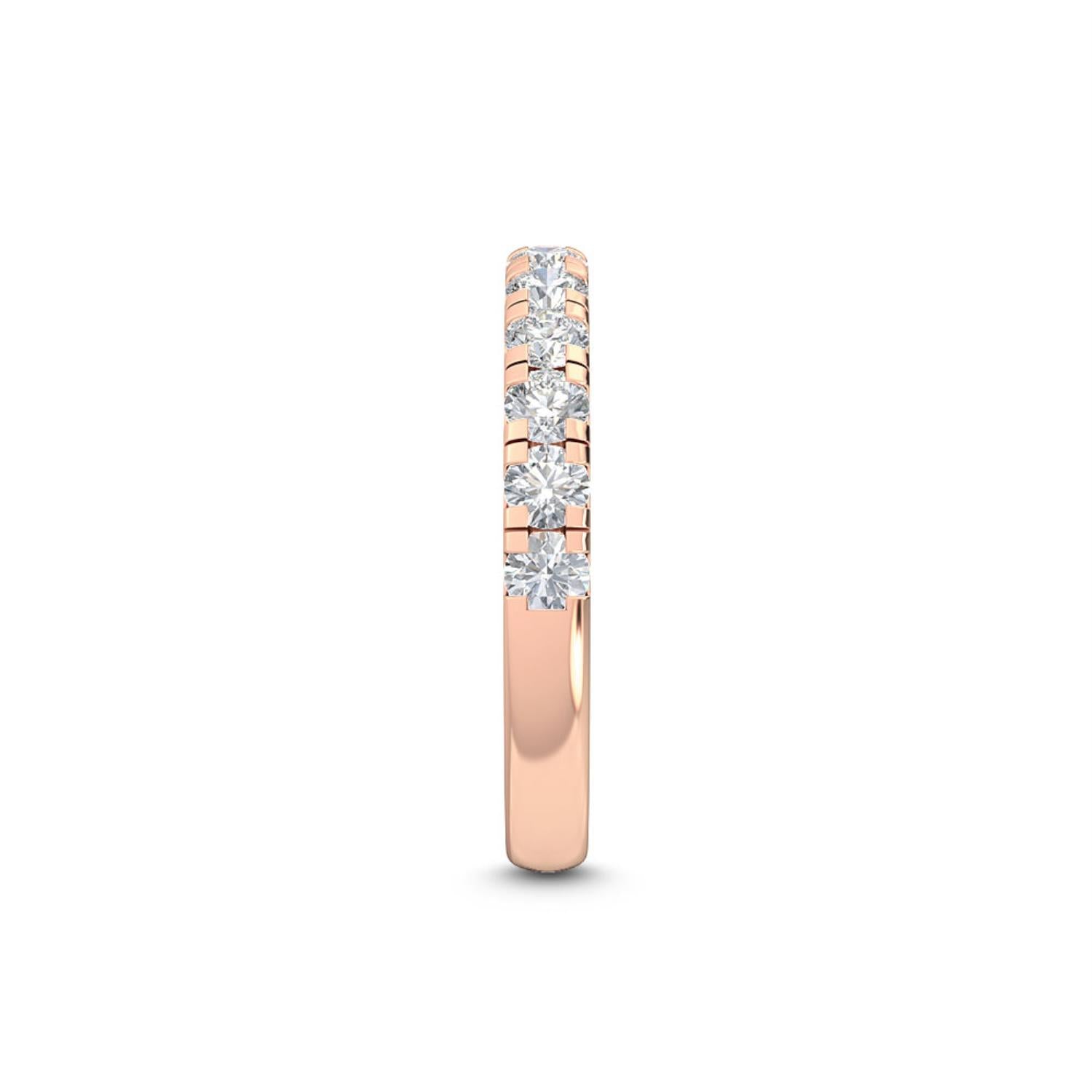 9K Rose Gold Lab Grown Diamond RING 1.00 ctw R54547BND-1
