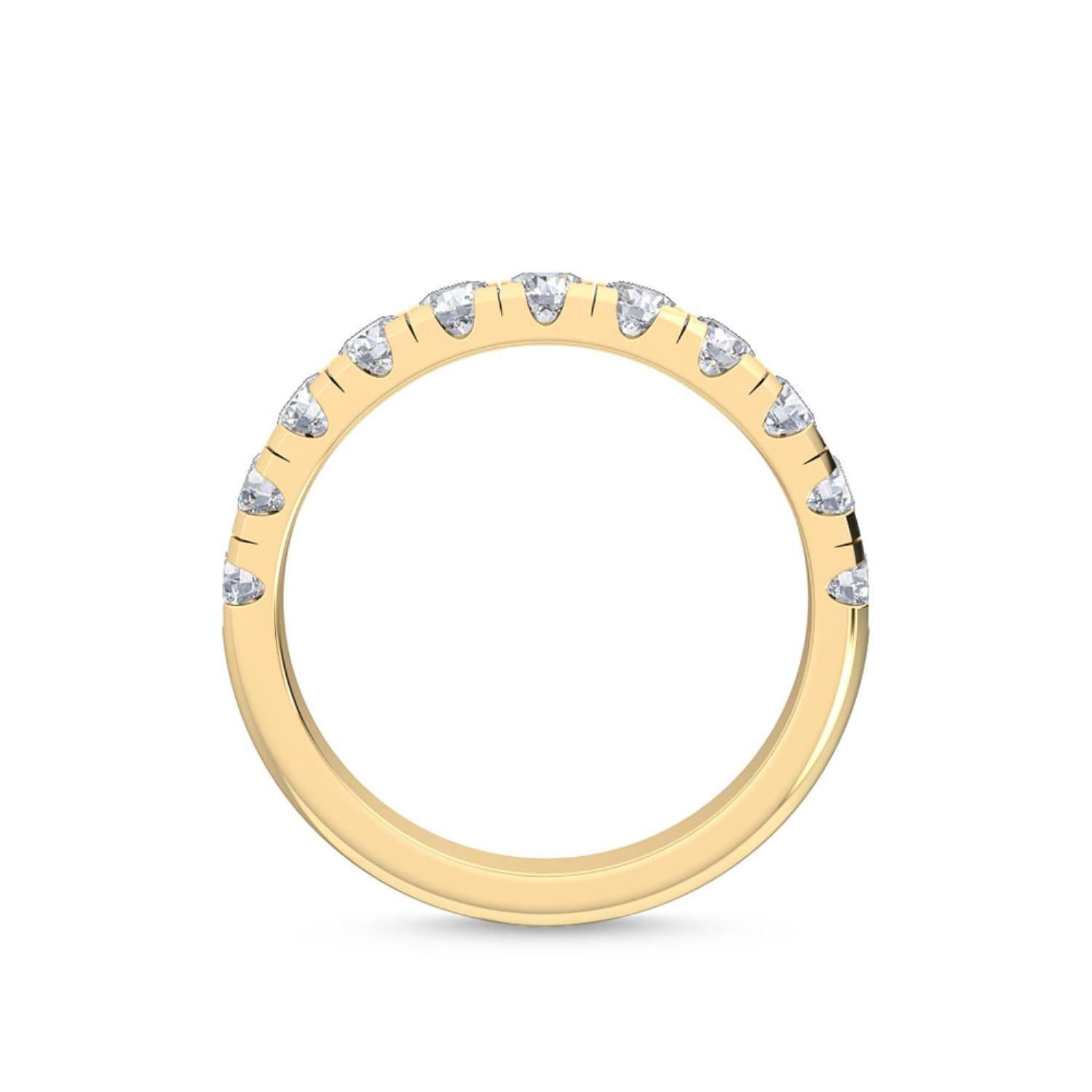 9K Yellow Gold Lab Grown Diamond RING 1.00 ctw R54547BND-1